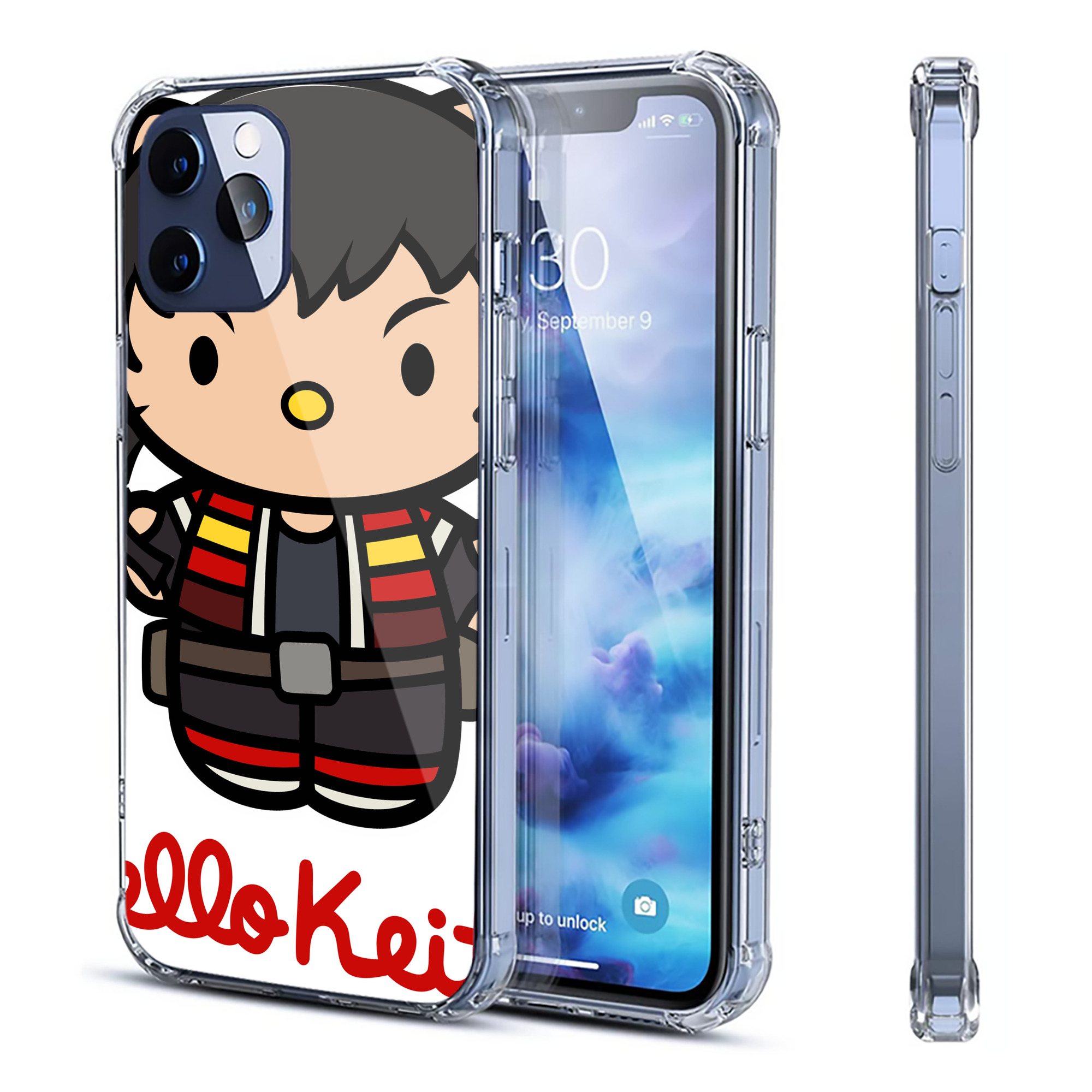 （画像用） Hello Kitty ハローキティ 【iPhone 12シリーズ対応】透明スマホケース（クリアソフトケース）